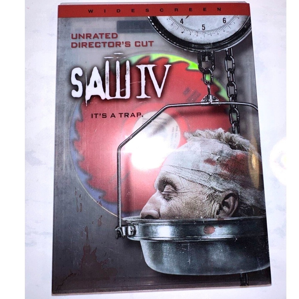 Saw IV DVD Unrated Director's Cut Widescreen 2007 Lionsgate Horror Movie